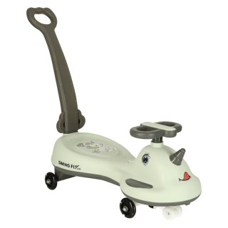 Jeździk grawitacyjny LED Swing FIX S1 skuter z rączką szary max 65kg Kik Sp. z o. o. Sp. k.