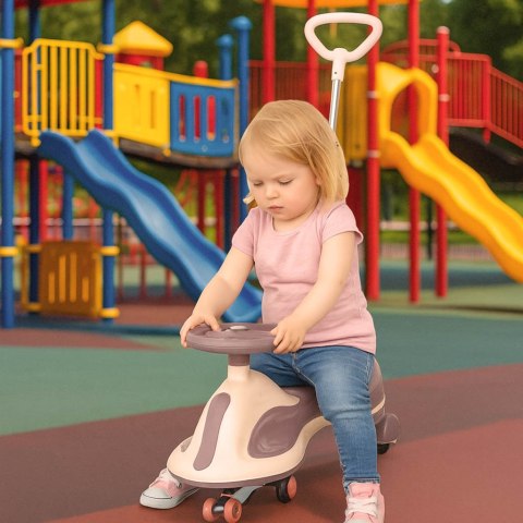 Jeździk grawitacyjny LED Swing FIX S2 skuter z rączką fioletowy max 100kg Kik Sp. z o. o. Sp. k.