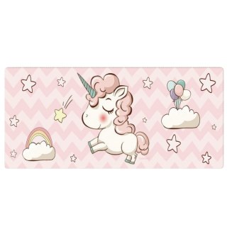 Podkładka Na Biurko Pod Klawiaturę Z Jednorożcem Gumowa 80 x 30cm LEAN