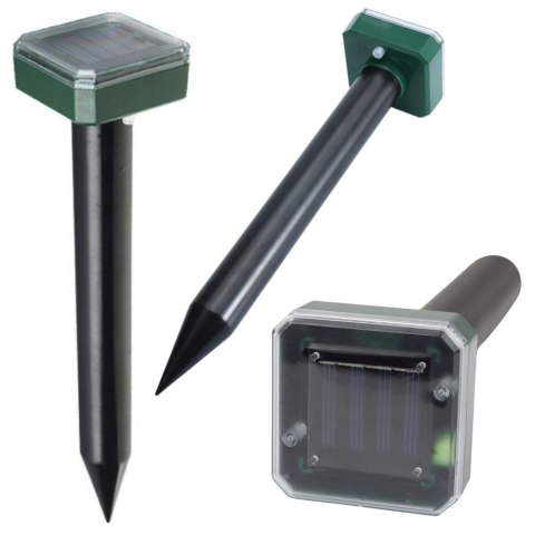 Solarny Odstraszacz Kretów Gryzoni Wbibracje Dźwiękowe 370m² LEAN