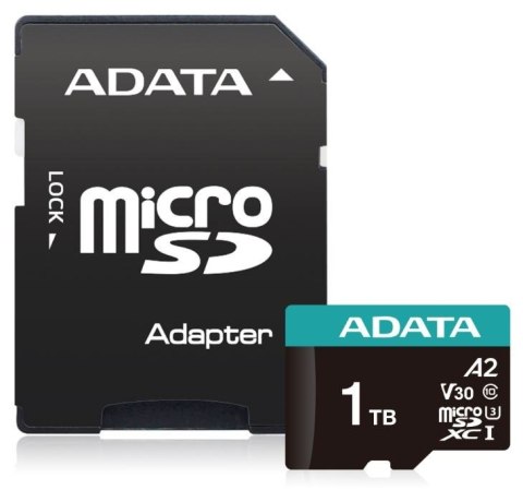 Micro SD PremierPro 1TB UHS1 U3 V30 100/85 MB/s + adapter Adata
