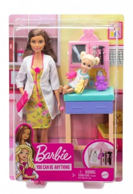Lalka Barbie Kariera Pediatra Brunetka Mattel