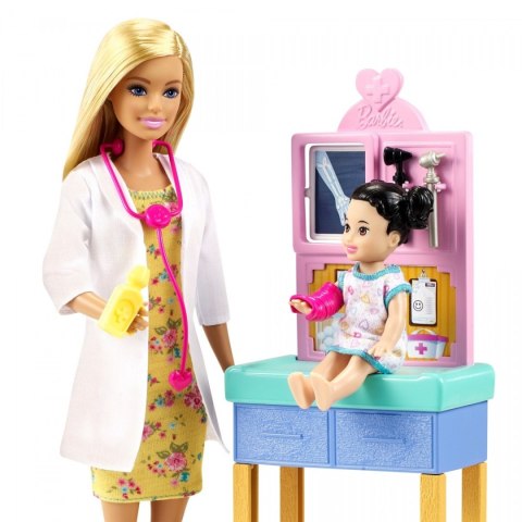 Lalka Barbie Kariera zestaw Pediatra Mattel