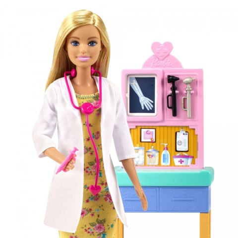 Lalka Barbie Kariera zestaw Pediatra Mattel