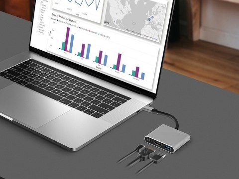 Adapter A-1 USB-C HDMI 4k, USB 3.0, PDW 100W Tracer