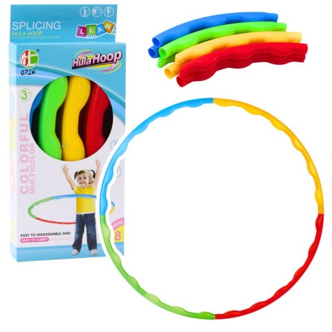 Hula-hop Z Wypustkami Składane Kolorowe 8 Części 60cm LEAN Toys