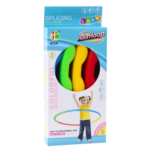 Hula-hop Z Wypustkami Składane Kolorowe 8 Części 60cm LEAN Toys