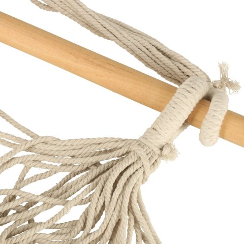 Krzesło brazylijskie z podnóżkiem leżak wiszący huśtawka 130cm beż Kik Sp. z o. o. Sp. k.