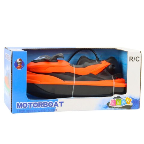 Skuter Wodny Zdalnie Sterowany RC 1:42 Szary Pomarańczowy LEAN Toys