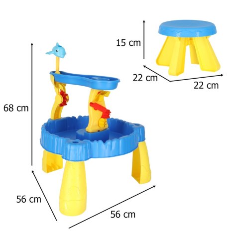 Stolik wodny tor do piasku i wody dwa poziomy akcesoria Kik Sp. z o. o. Sp. k.