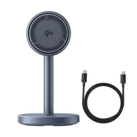 2w1 Ładowarka indukcyjna Orbit 2 Pro MagSafe Qi2 20W z chłodzeniem - szara BASEUS
