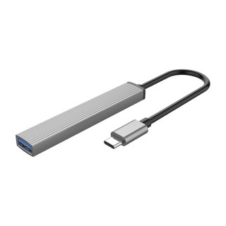 Hub AH-13 stacja dokująca rozdzielacz USB-C na 4x USB-A - szary ORICO