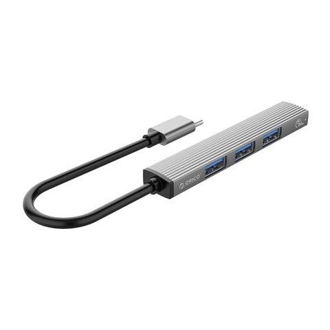 Hub AH-13 stacja dokująca rozdzielacz USB-C na 4x USB-A - szary ORICO