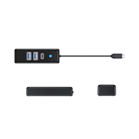 Hub rozdzielacz PWC2U-C3 USB-C - USB-A USB-C - czarny ORICO