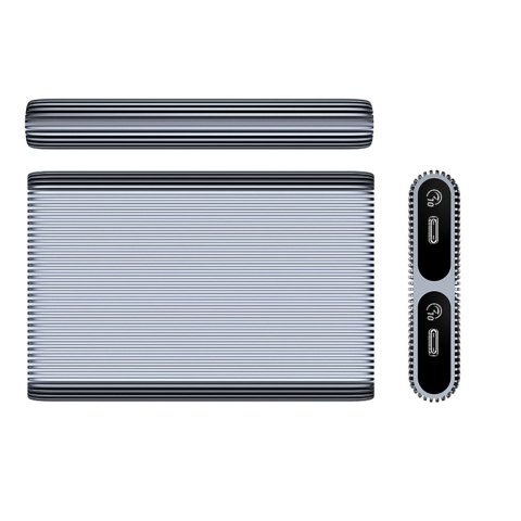 Kieszeń obudowa AM2C3-2N na dwa dyski M.2 NVME USB-C 10Gb/s - szara ORICO