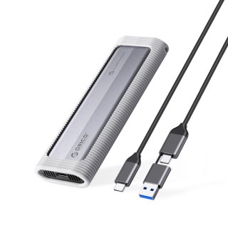Kieszeń obudowa na dysk AXM2-G2-V1 M.2 NVME USB-C / USB-A na USB-C 10Gb/s - szara ORICO