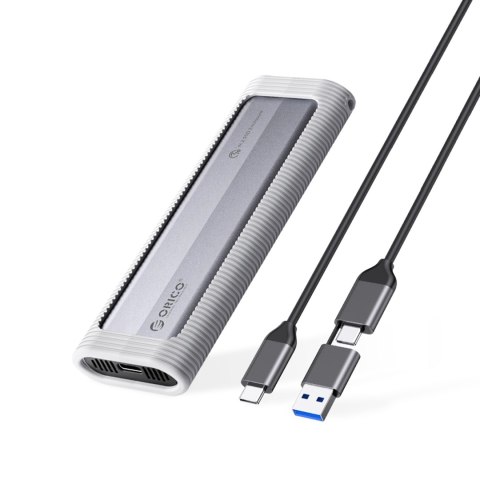 Kieszeń obudowa na dysk AXM2S-G2-V1 M.2 NVME / NGFF USB-C / USB-A na USB-C 10Gb/s - szara ORICO