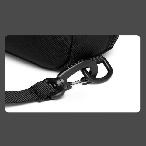 Plecak torba Premium na laptopa 15.6'' z paskiem USB 42x8x28cm - czarny WOZINSKY