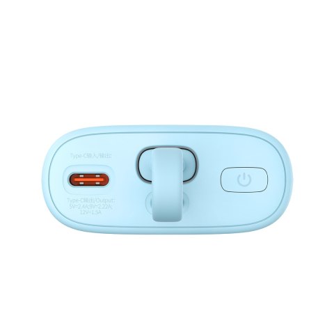 Powerbank Popsicle 5200mAh 20W z kablem Lightning 60W/20V/3A/30cm - niebiesko-pomarańczowy BASEUS