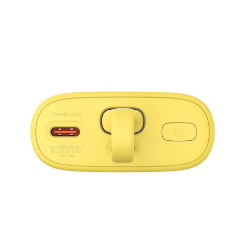 Powerbank Popsicle 5200mAh 20W z kablem Lightning 60W/20V/3A/30cm - zółto-różowy BASEUS