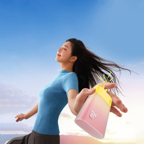 Powerbank Popsicle 5200mAh 20W z kablem Lightning 60W/20V/3A/30cm - zółto-różowy BASEUS