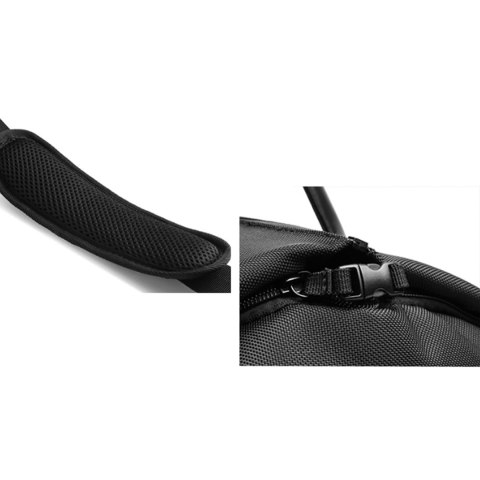 Torba podróżna Premium na garnitur i obuwie z kieszenią na mokre rzeczy 50l - czarna WOZINSKY