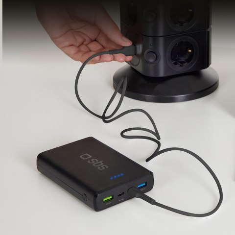 Kabel przewód USB-A - Micro-USB 1m - czarny SBS