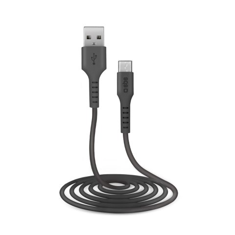 Kabel przewód USB-A - Micro-USB 2m - czarny SBS
