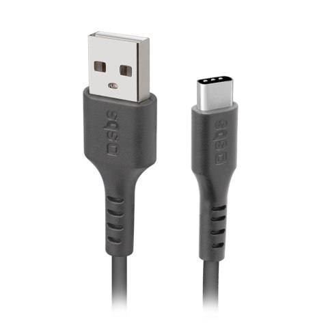 Kabel przewód USB-A - USB-C 3m - czarny SBS