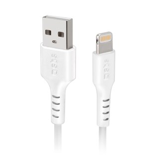Kabel przewód USB-A - iPhone Lightning - biały SBS
