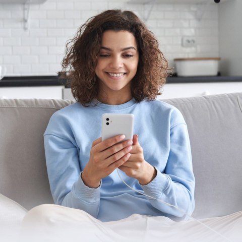 Kabel przewód USB-C PD 25W 1 m - biały SBS