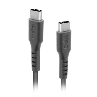 Kabel przewód USB-C - USB-C 3m - czarny SBS