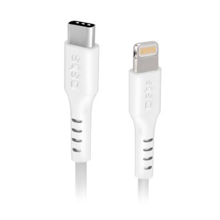 Kabel przewód z certyfikatem MFi USB-C - iPhone Lightning 1m - biały SBS