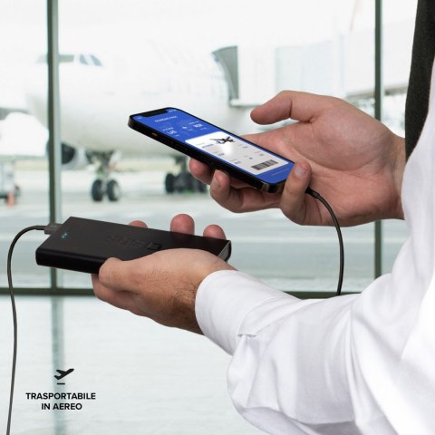 Powerbank 10000 mAh Power Delivery 20W - czarny SBS