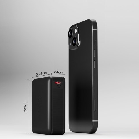 Powerbank 10000 mAh Power Delivery - czarny SBS
