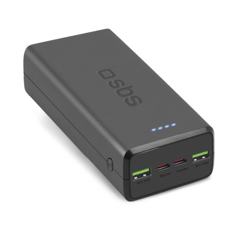 Powerbank 30000 mAh USB-C USB-A - czarny SBS