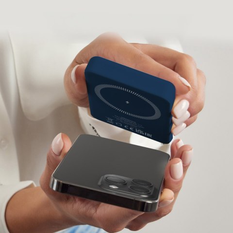 Powerbank 5000 mAh MagSafe - niebieski SBS