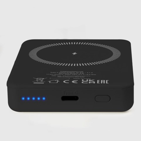 Powerbank beprzewodowy 5000 mAh USB-C MagSafe - czarny SBS
