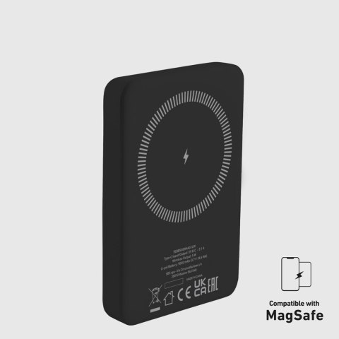 Powerbank beprzewodowy 5000 mAh USB-C MagSafe - czarny SBS