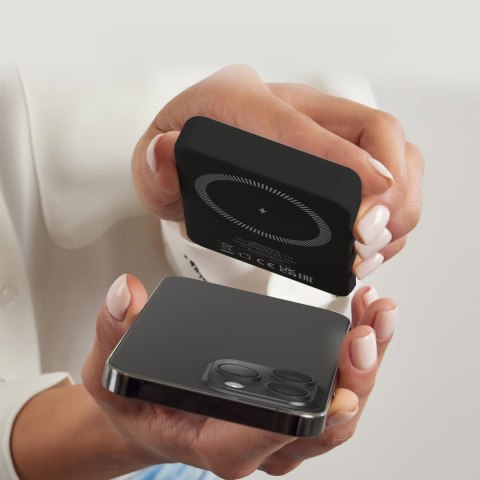 Powerbank beprzewodowy 5000 mAh USB-C MagSafe - czarny SBS