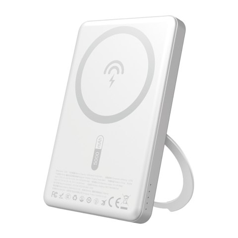 Powerbank z MagSafe i podstawką 20W PD 5000mAh - srebrny DUDAO