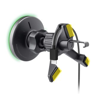 Uchwyt do smartfona z ładowarką bezprzewodową na kratkę MagSafe - czarny SBS