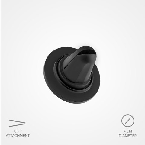 Uchwyt samochodowy magnetyczny na smartfona śr. 40 mm na kratkę nawiewu - czarny SBS