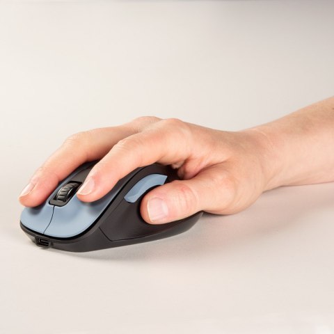 Myszka bezprzewodowa MW-500 V2 z akumulatorem - jasnoniebieska Hama