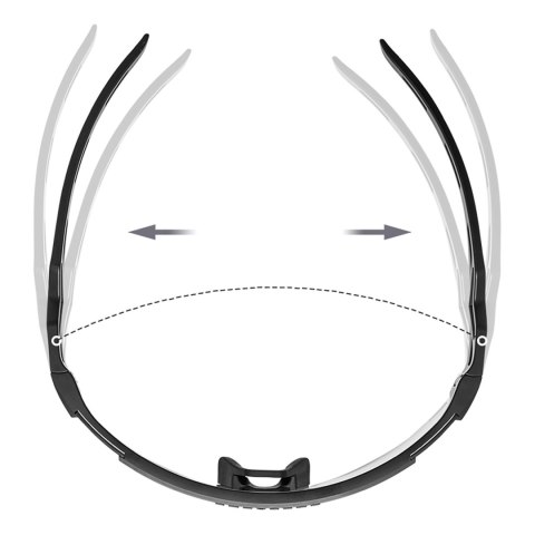 Okulary rowerowe polaryzacyjne z filtrem UV i wkładką korekcyjną - białe ROCKBROS