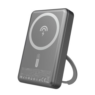 Powerbank K28 10000mAh z MagSafe z metalową obudową i podstawką PD 22.5W - szary DUDAO