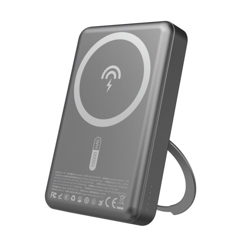 Powerbank K28 10000mAh z MagSafe z metalową obudową i podstawką PD 22.5W - szary DUDAO