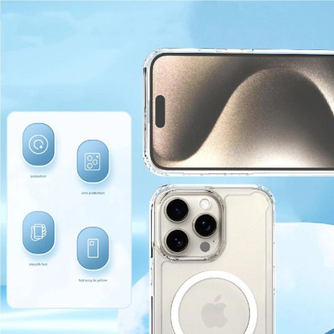 Etui case na Samsung Galaxy S24 FE Clear Corner Case MagSafe - przezroczyste WOZINSKY