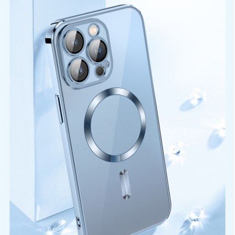 Etui case na Samsung Galaxy S24 FE Electroplated Magsafe - czarne WOZINSKY