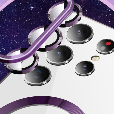 Etui pokrowiec na Samsung Galaxy S24 FE Electroplated Magsafe - różowe WOZINSKY